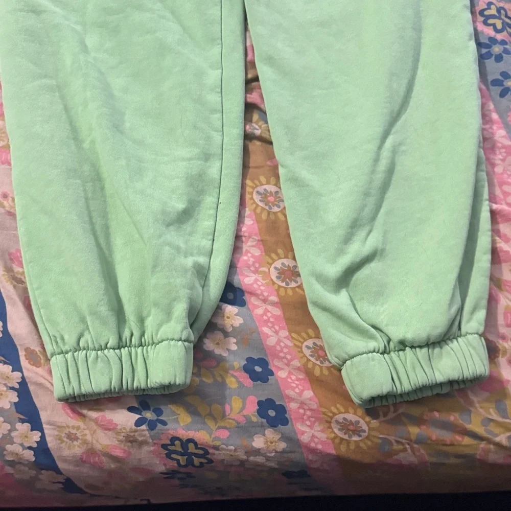 Brandy Melville Lime Green Sweatpants